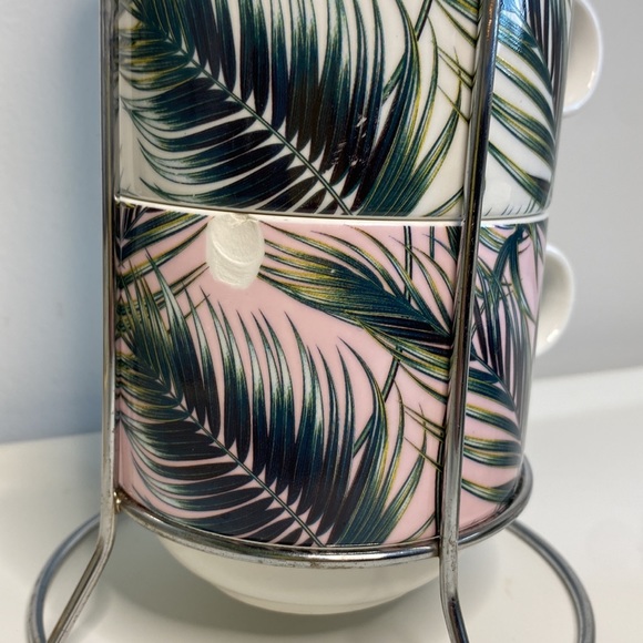 Vintage Stacking Mugs with Stand - Picture 3 of 3